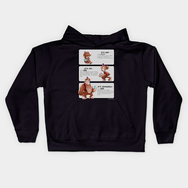 Abu Evolutions Kids Hoodie by disneyevolutions